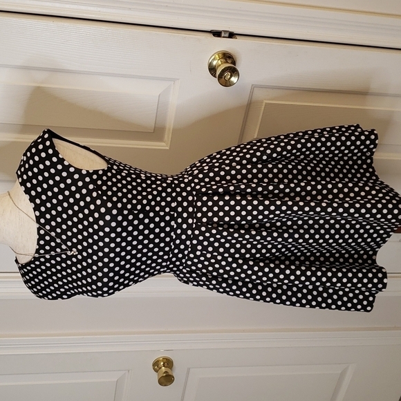 Windsor Black & White Polka Dot Dress - Picture 6 of 13